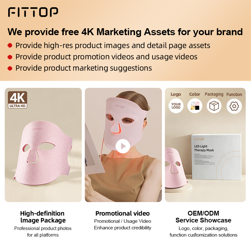 New Gold Collagen LED Light Therapy Beauty Mask Manufacturer - FITTOP