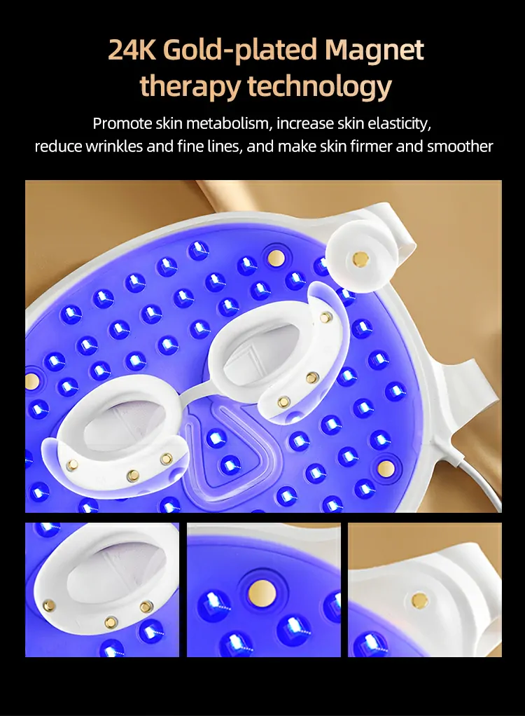 New Gold Collagen LED Light Therapy Beauty Mask Manufacturer - FITTOP